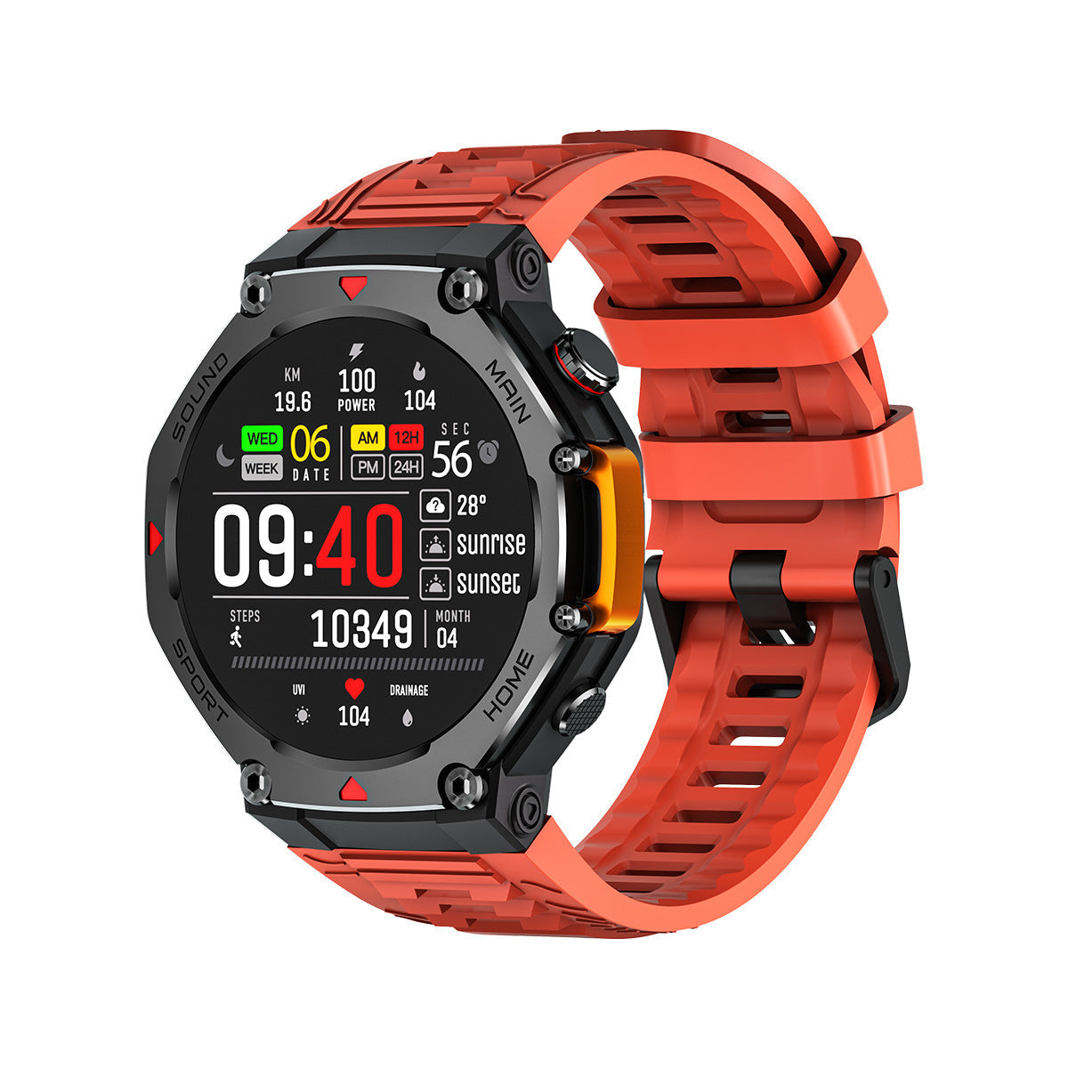 New 5ATM Water-Resistant Sports Smartwatch