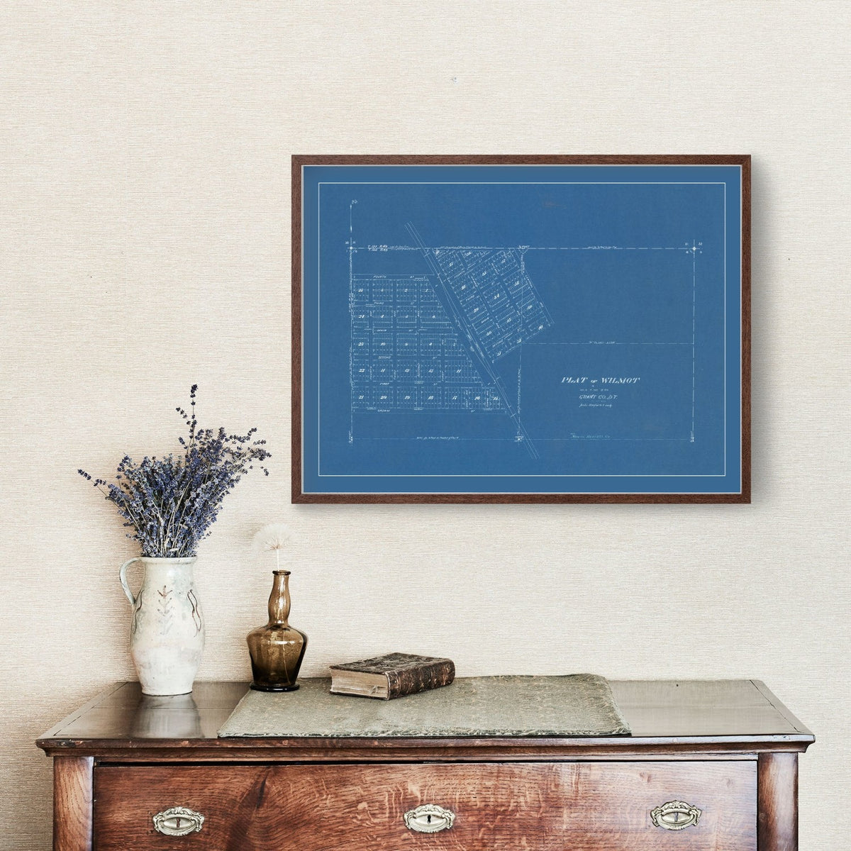 Vintage Map of Wilmot, South Dakota 1881