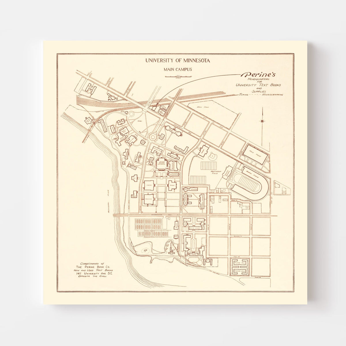 University of Minnesota Map 1936