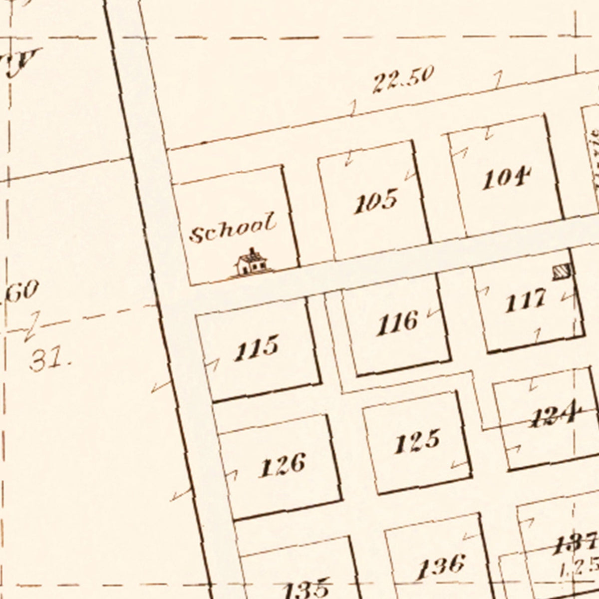 Vintage Map of Cuming, Nebraska 1908