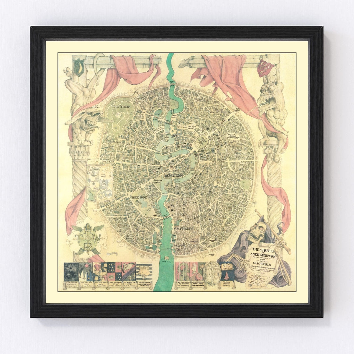 Vintage Discworld Map 1993