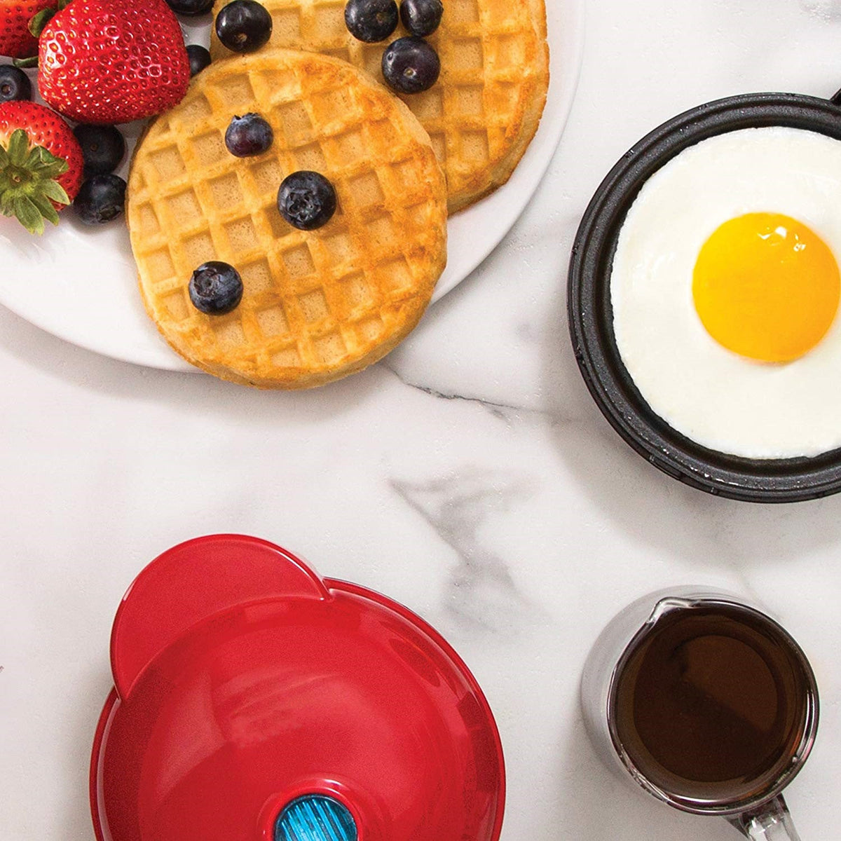 π§ Mini Waffle Maker β 4β Nonstick Personal Waffle Machine