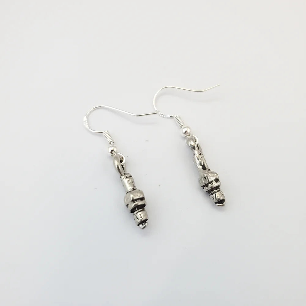 Spark Plug Dangle Earrings