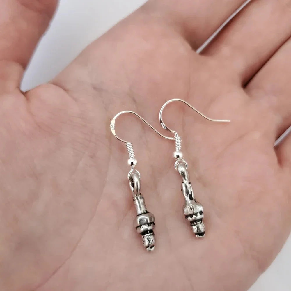 Spark Plug Dangle Earrings