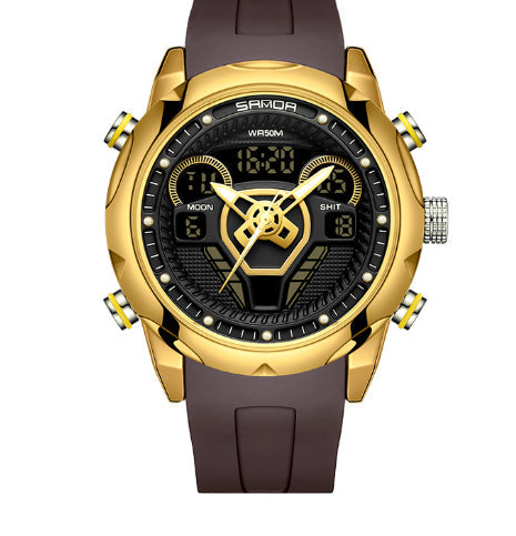 Mens Watch Fashionable Luminous Waterproof Alarm Clock Electronic