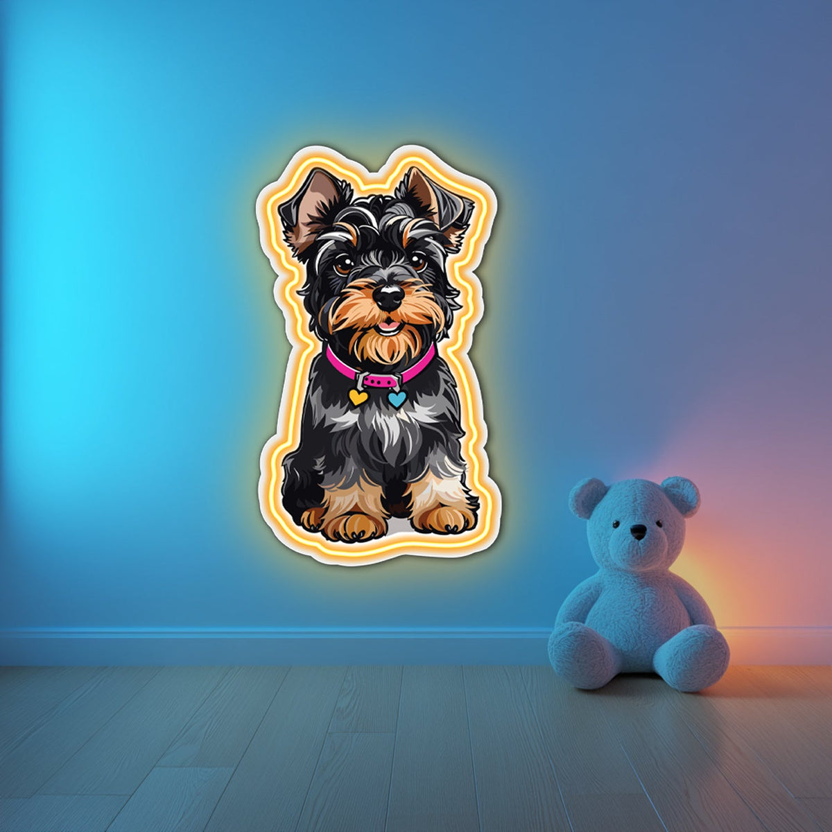 UV Printed Dog Neon Wall Art- LV0083
