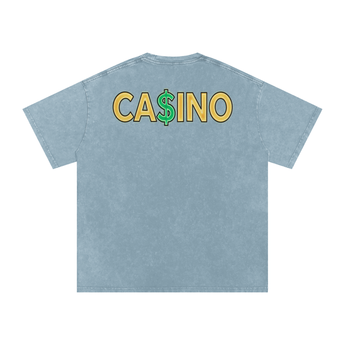 Casino - Snow Washed Oversized Cotton T-Shirt