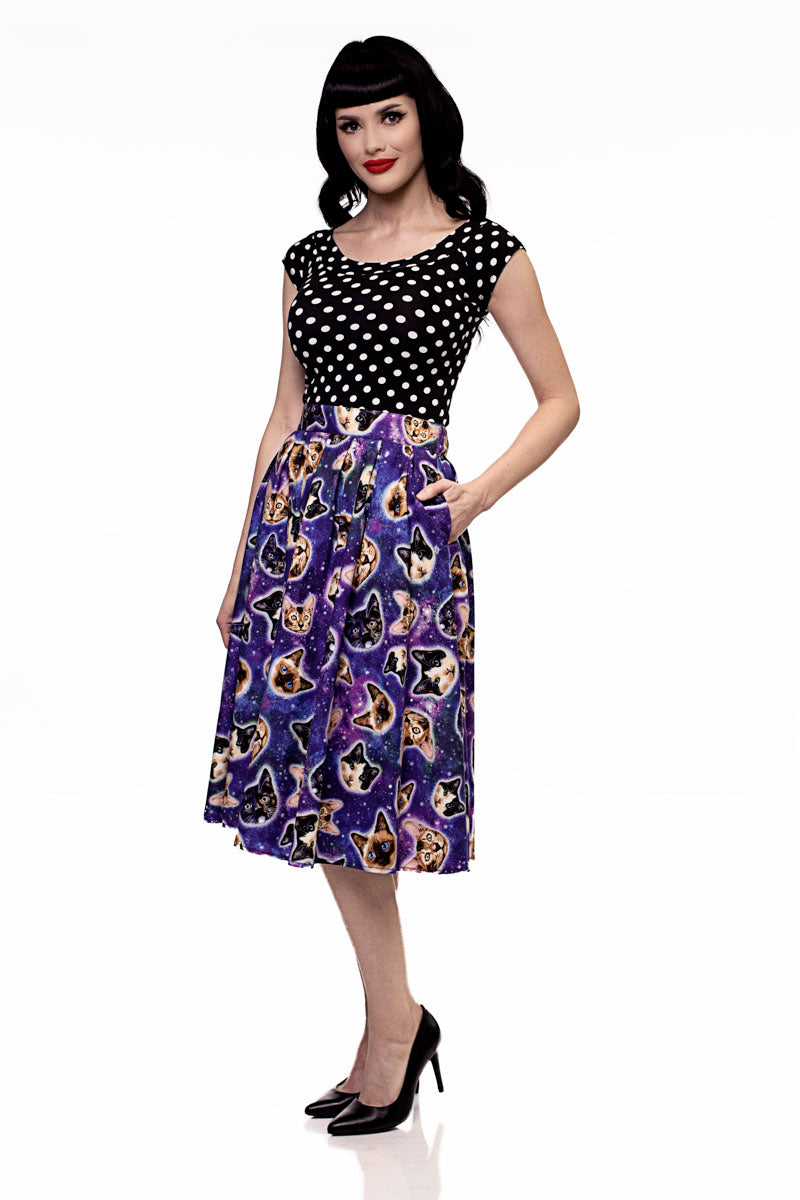 Doris Skirt in Space Cats