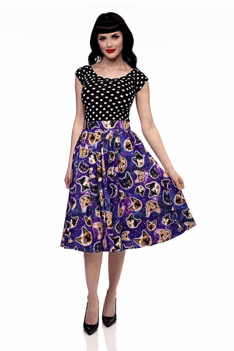 Doris Skirt in Space Cats