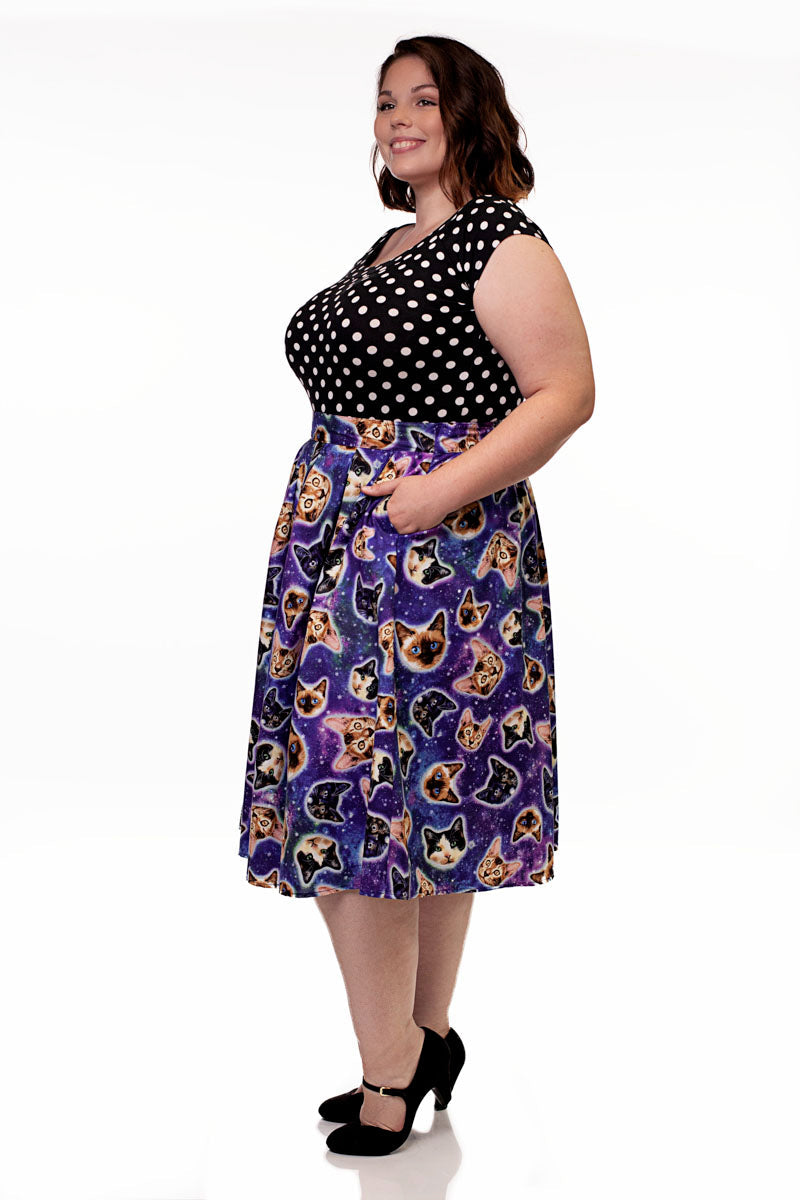 Doris Skirt in Space Cats
