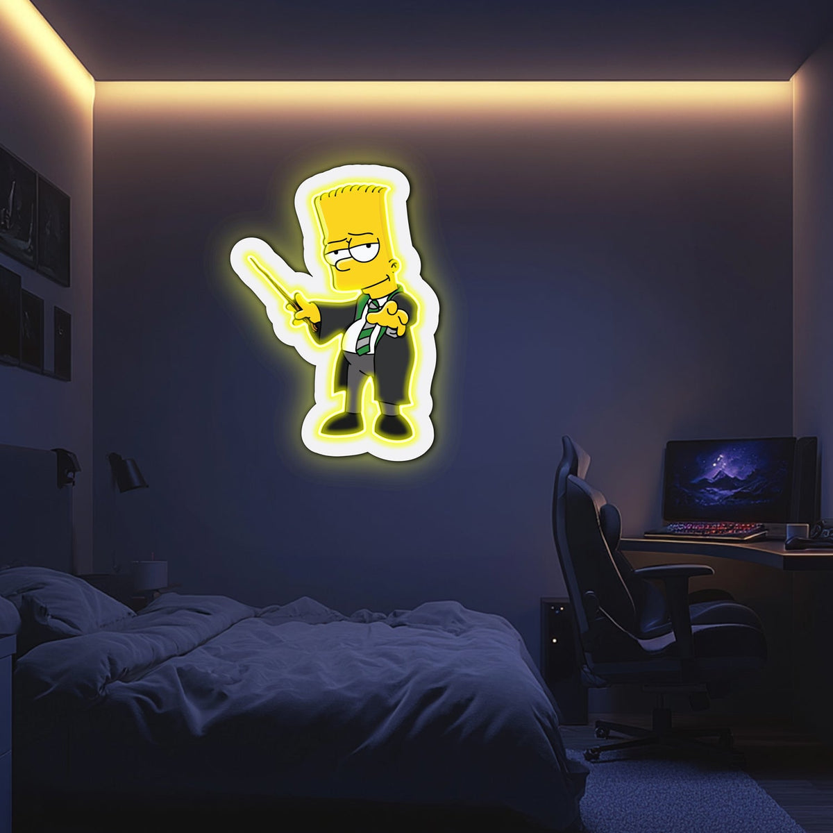 UV Printed Simpsons Neon Wall Art- LV0048