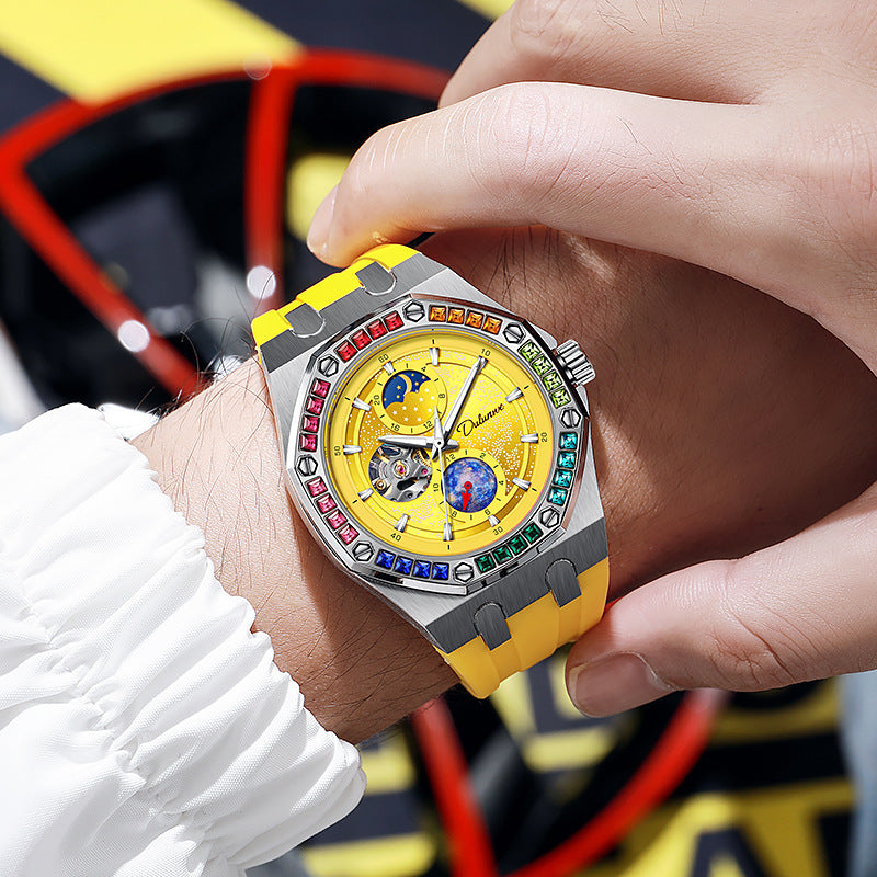 Waterproof Luminous Mechanical Watch For Men Starry Sky Series
