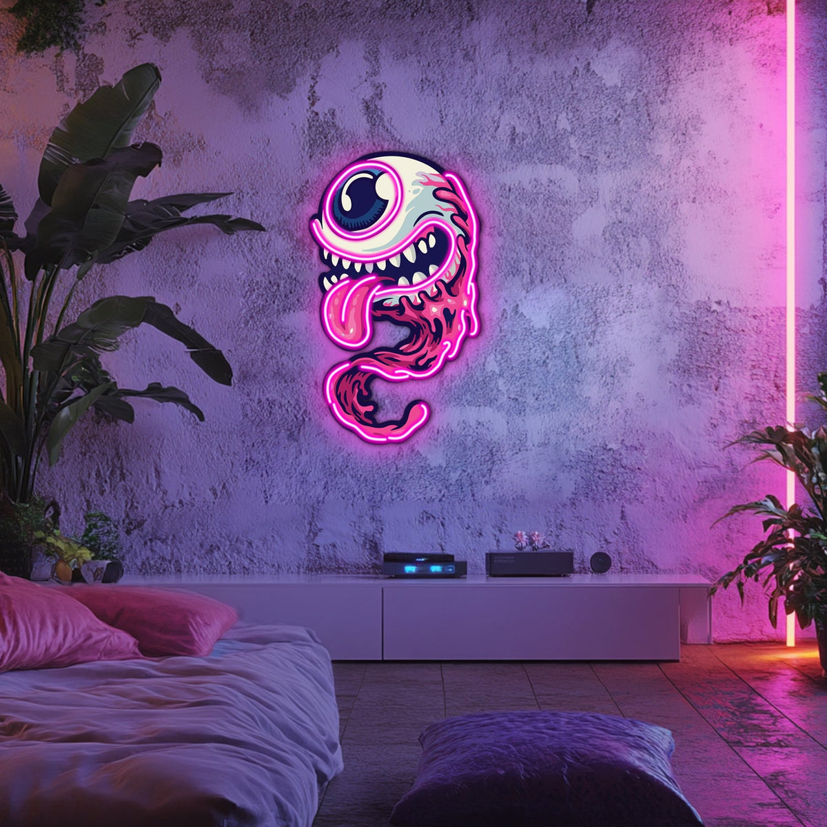 UV Printed Eye Neon Wall Art- LV0071