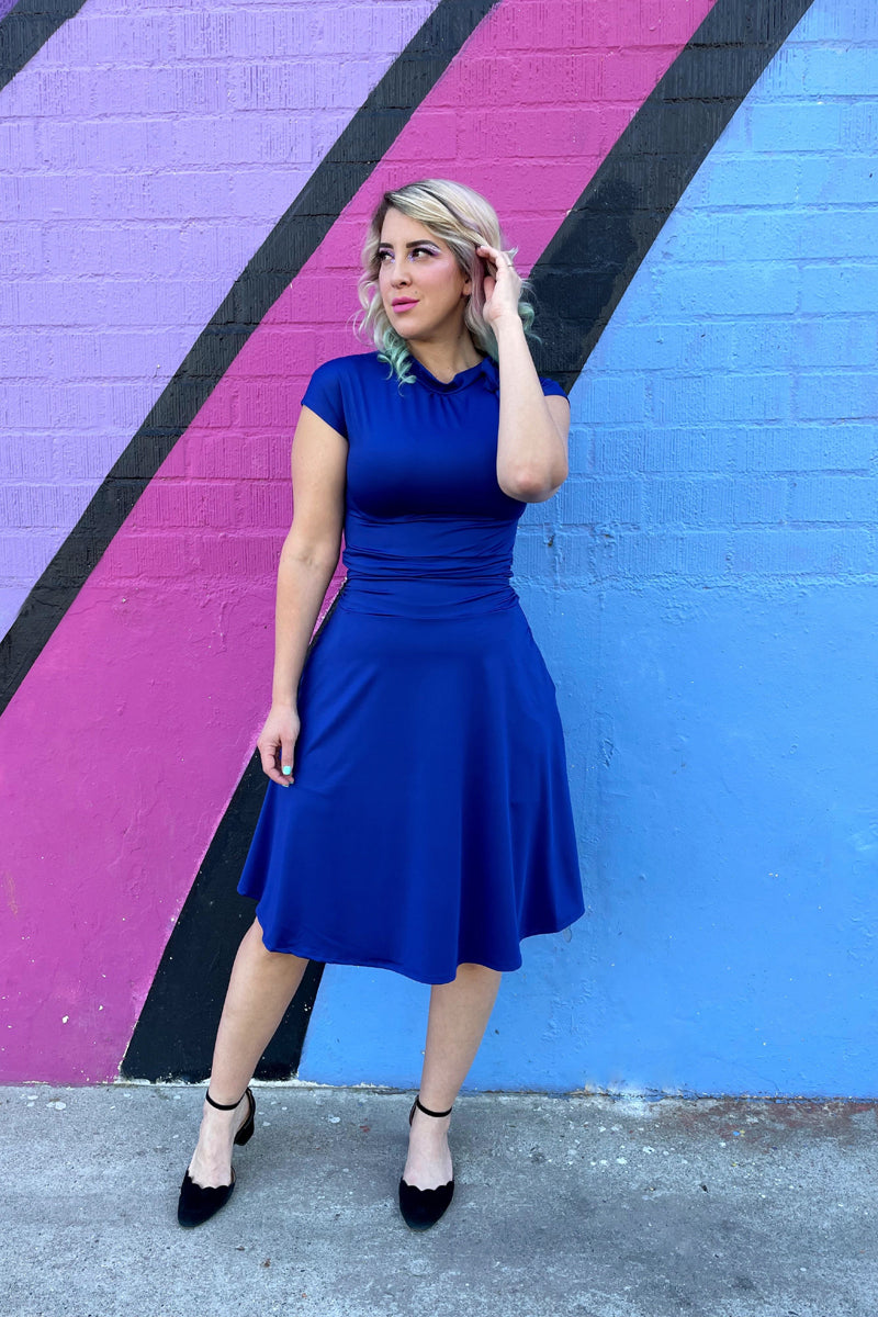 Bombshell Dress in Royal Blue - Plus Sizes only