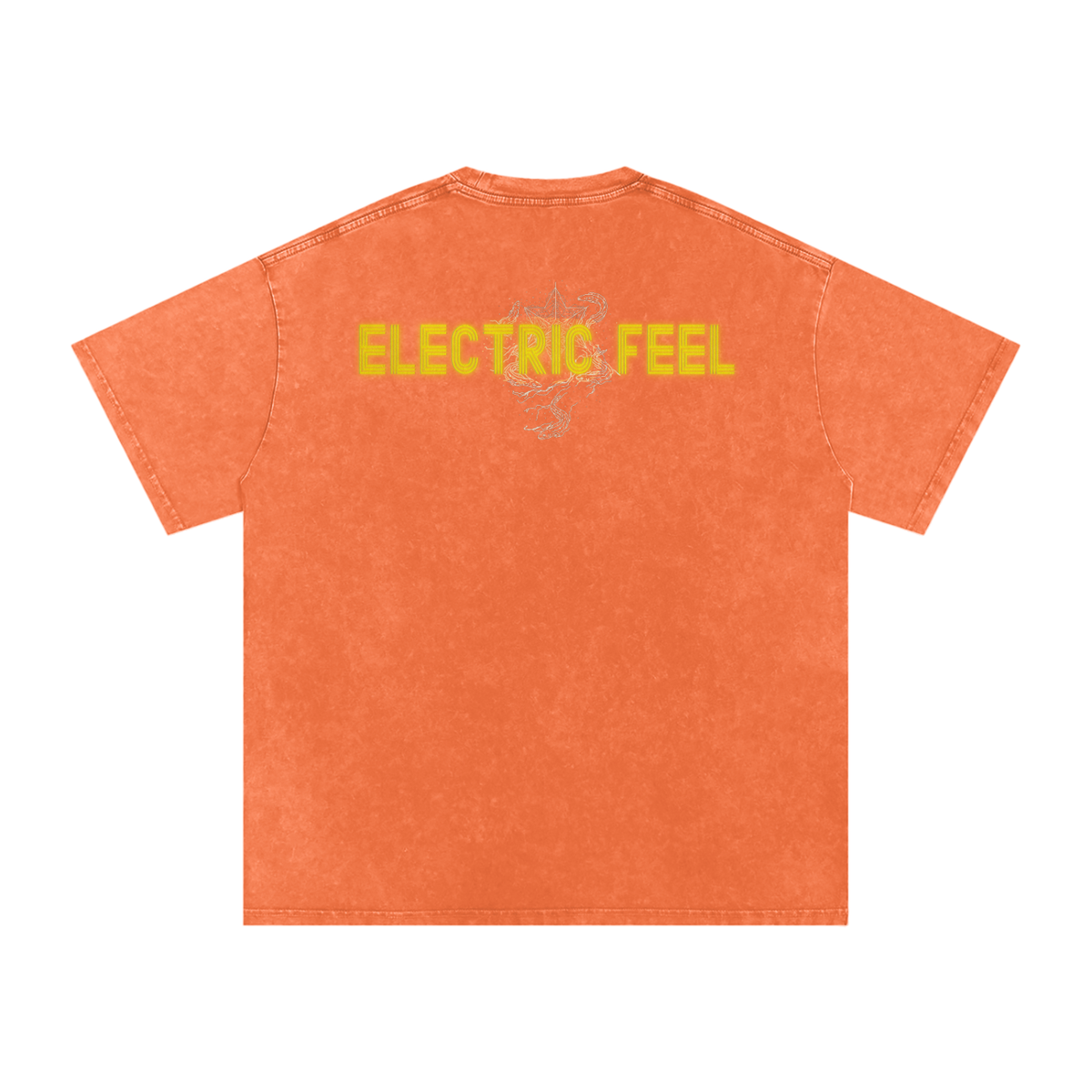 Electric Feel - Snow Washed Oversized Cotton T-Shirt