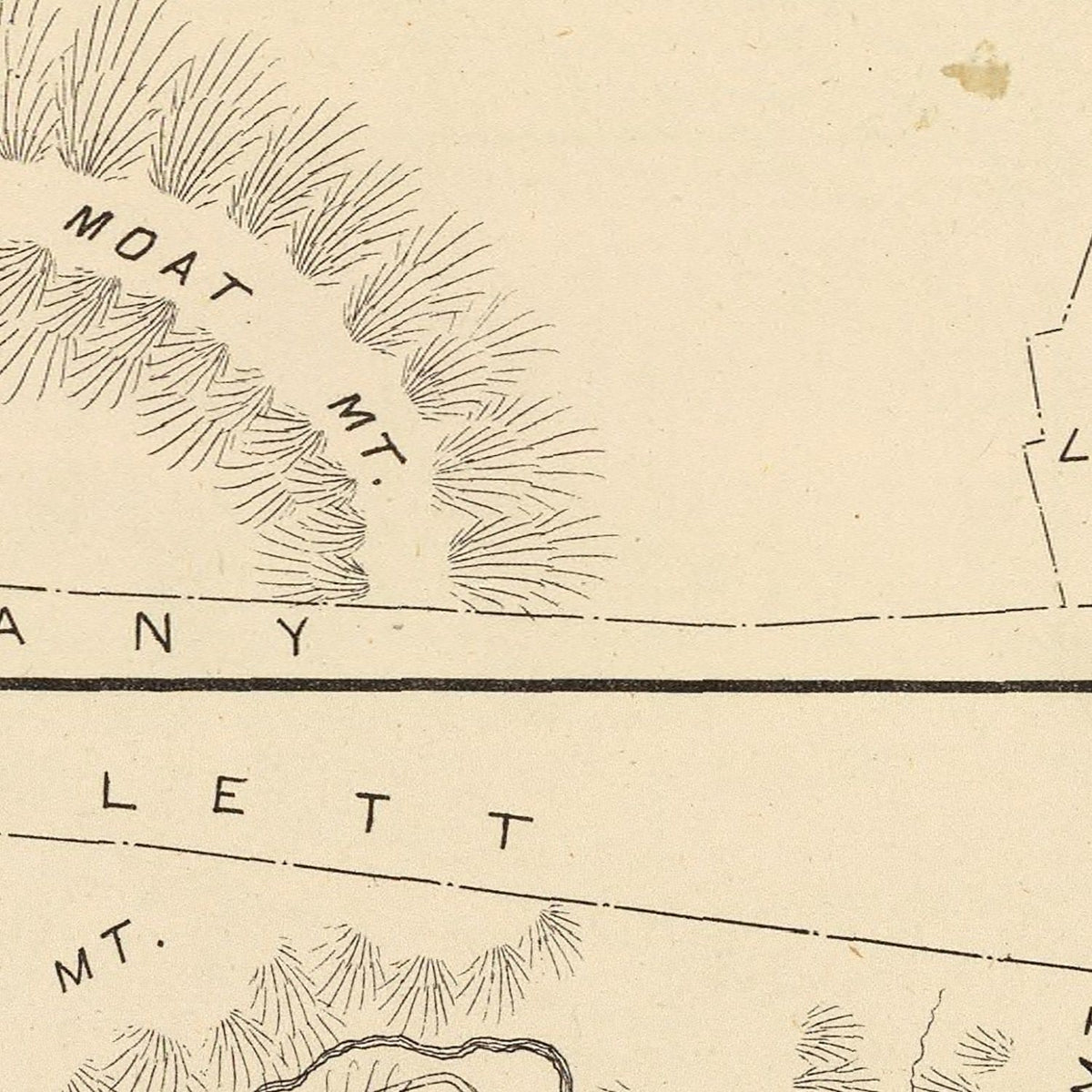 Vintage Map of Albany, New Hampshire 1892