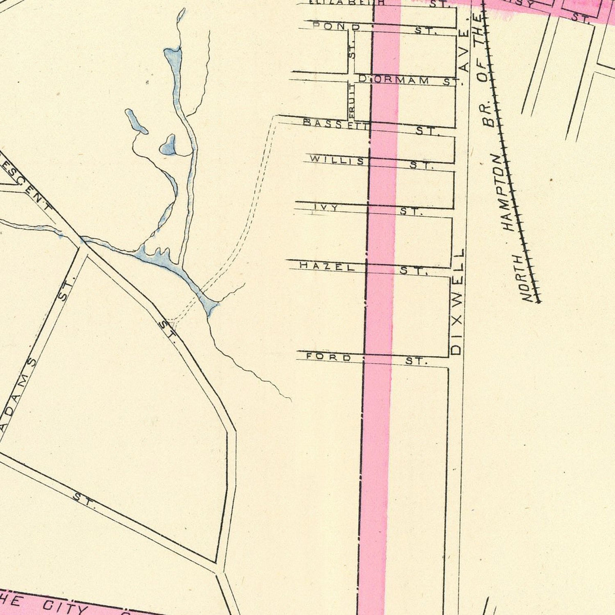 Vintage Map of Westville, Connecticut 1893