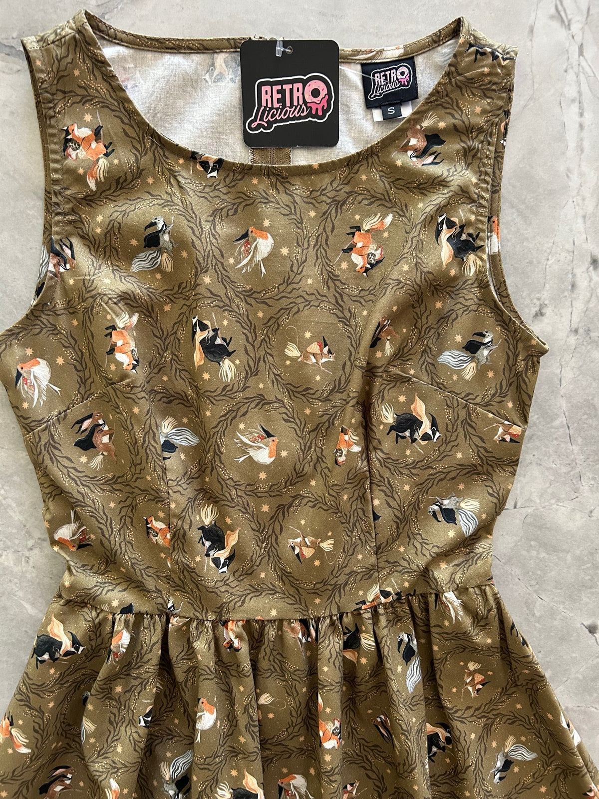 Witchy Animals Midi Dress - Small & 3X Only!