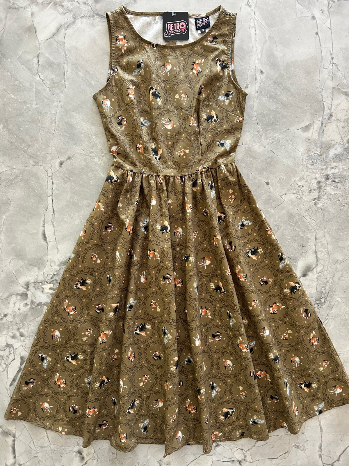 Witchy Animals Midi Dress - Small & 3X Only!