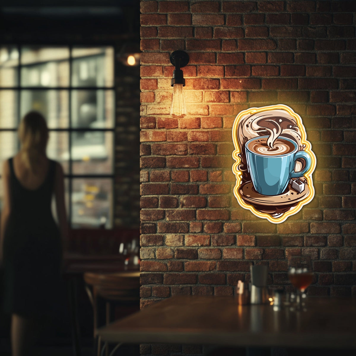 UV Printed Coffee Neon Wall Art- LV0080