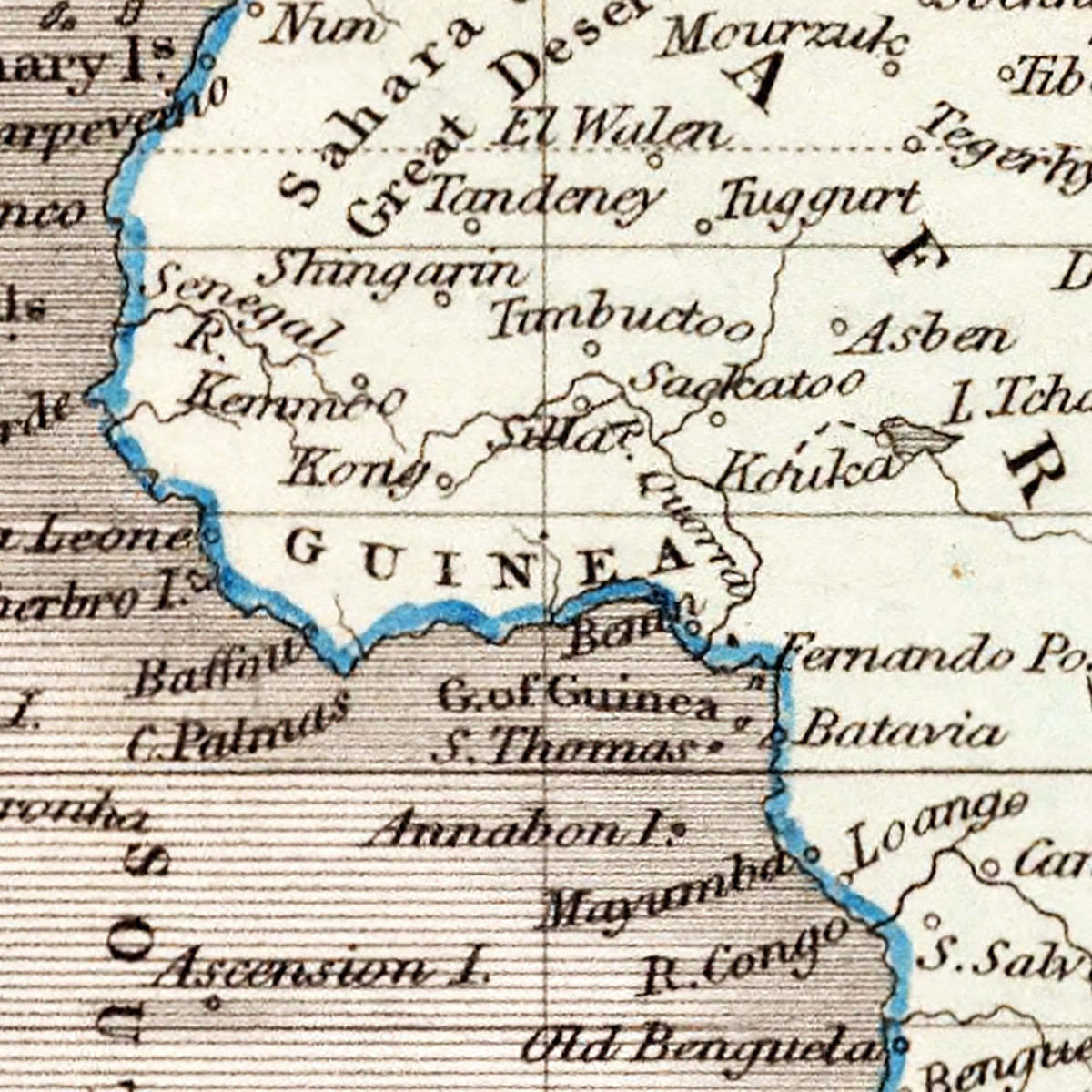 Vintage World Map 1832