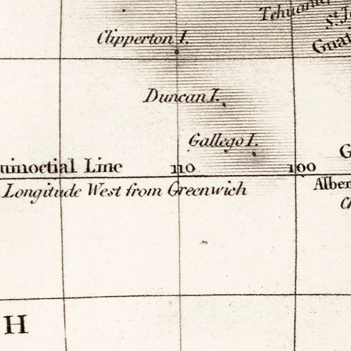 Vintage Western Hemisphere Map 1832