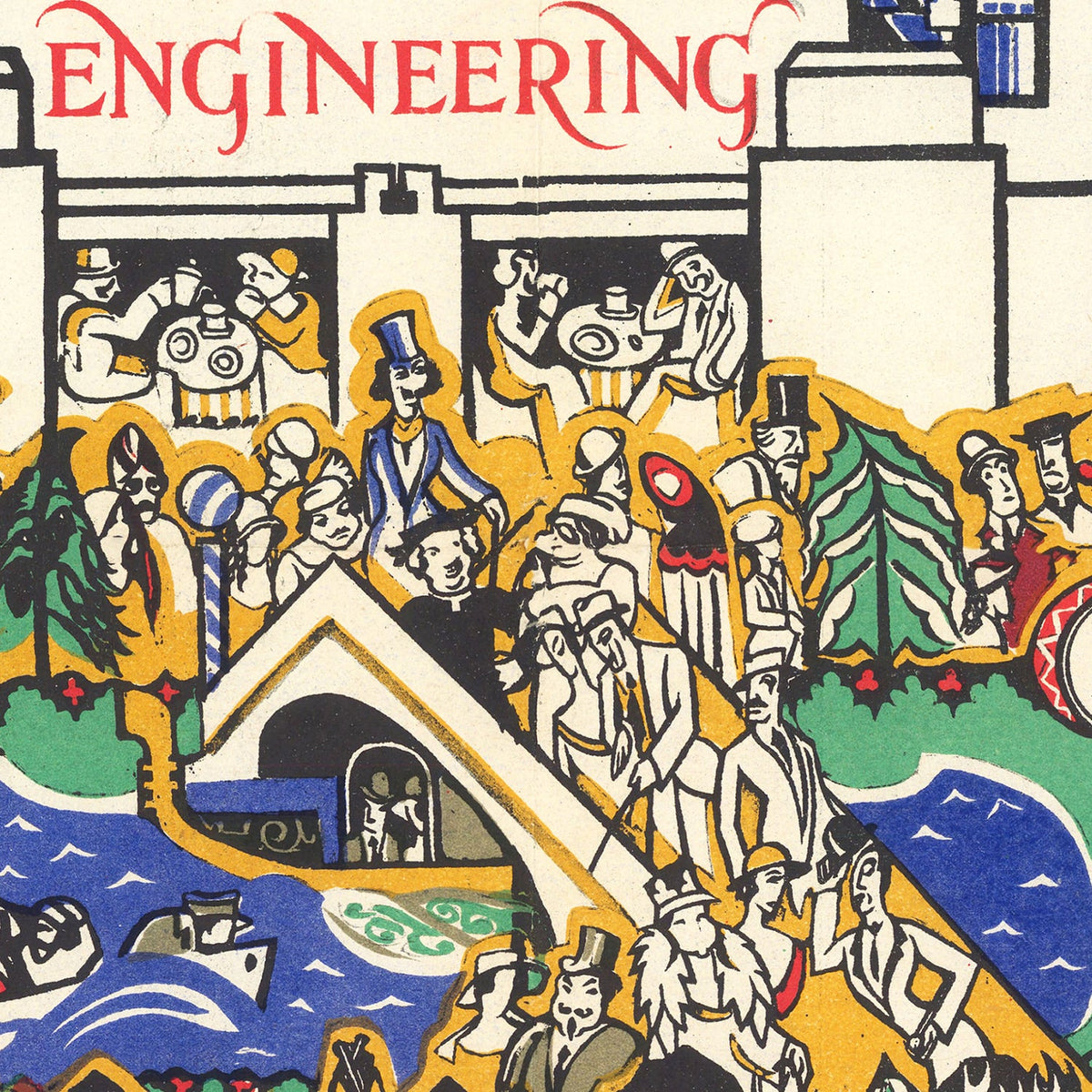 Vintage Pictorial Map of London's Underground 1924