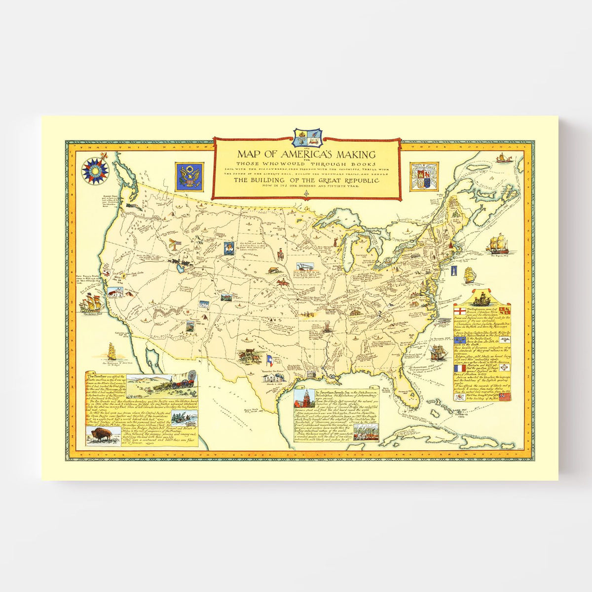 Map of America's Making 1926