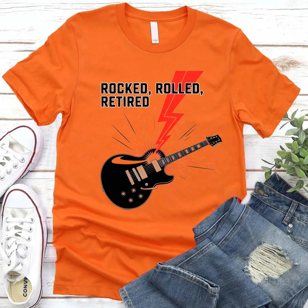 Rocked Rolled Retired T-Shirt β Funny Retirement Gift Shirt