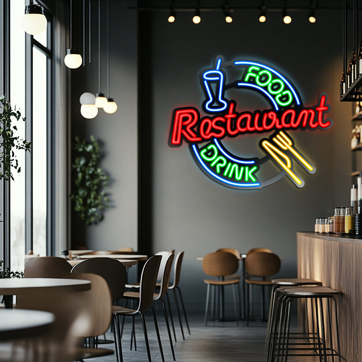 Restaurant Metal Neon Wall Art- LN0043
