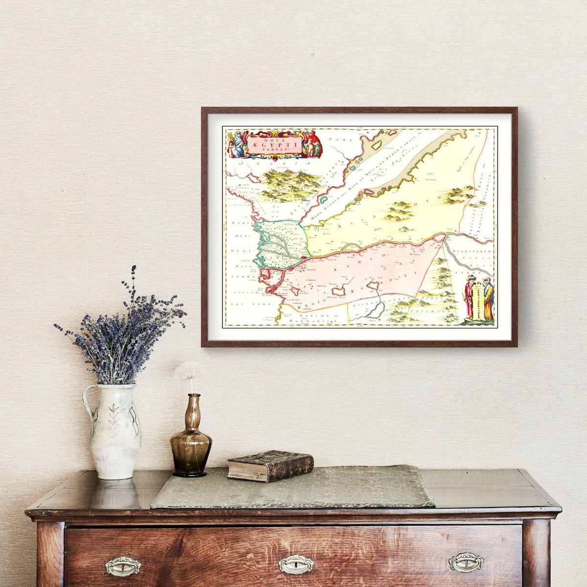 Vintage Map of Egypt 1665
