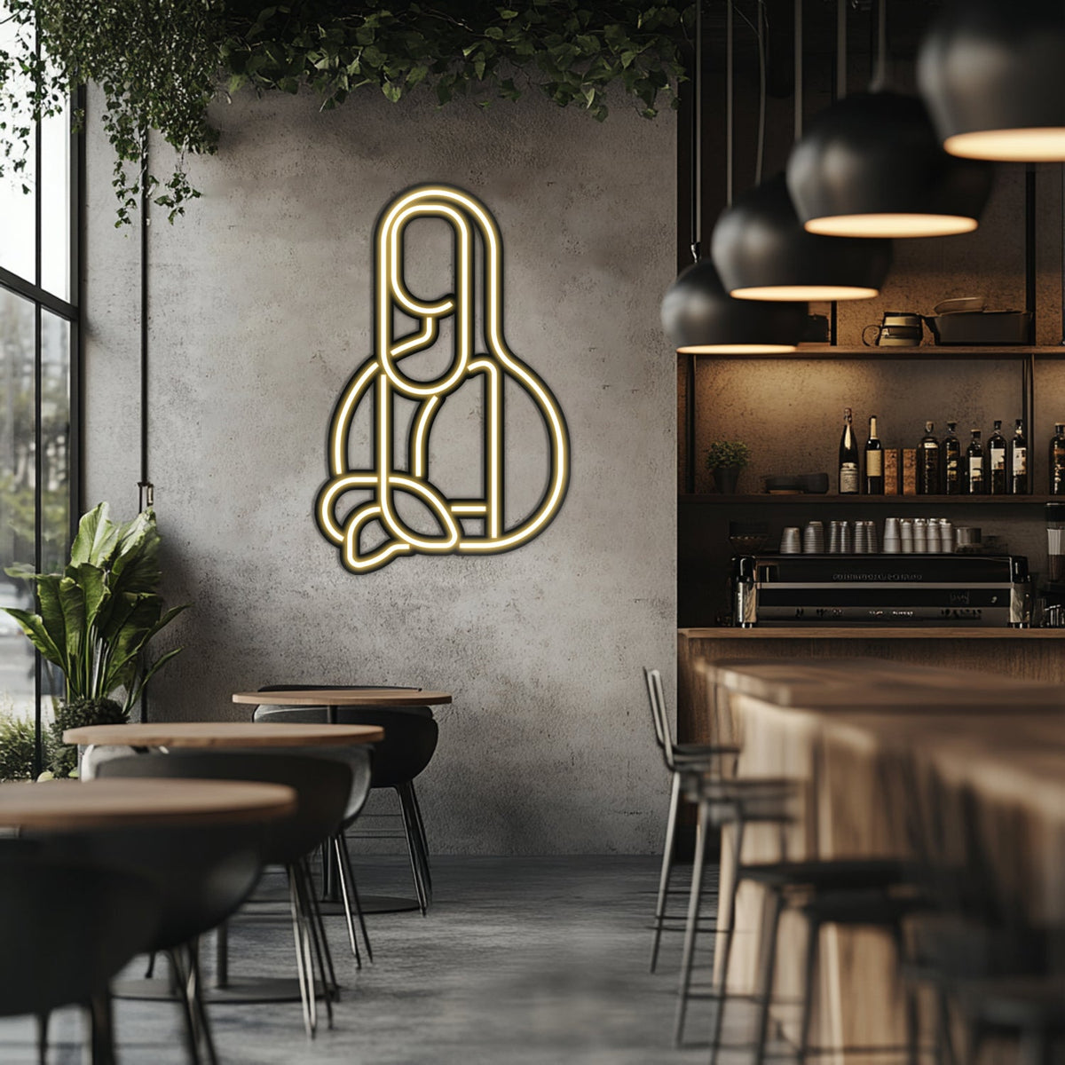 Mona Lisa Metal Neon Wall Art- LN0010