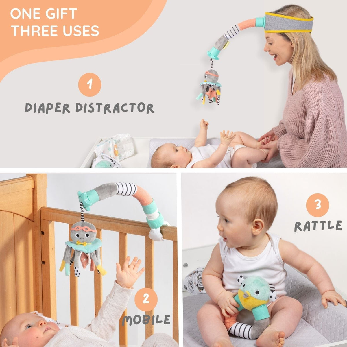 Dingle Dangle 3-in-1 Baby Gift Set