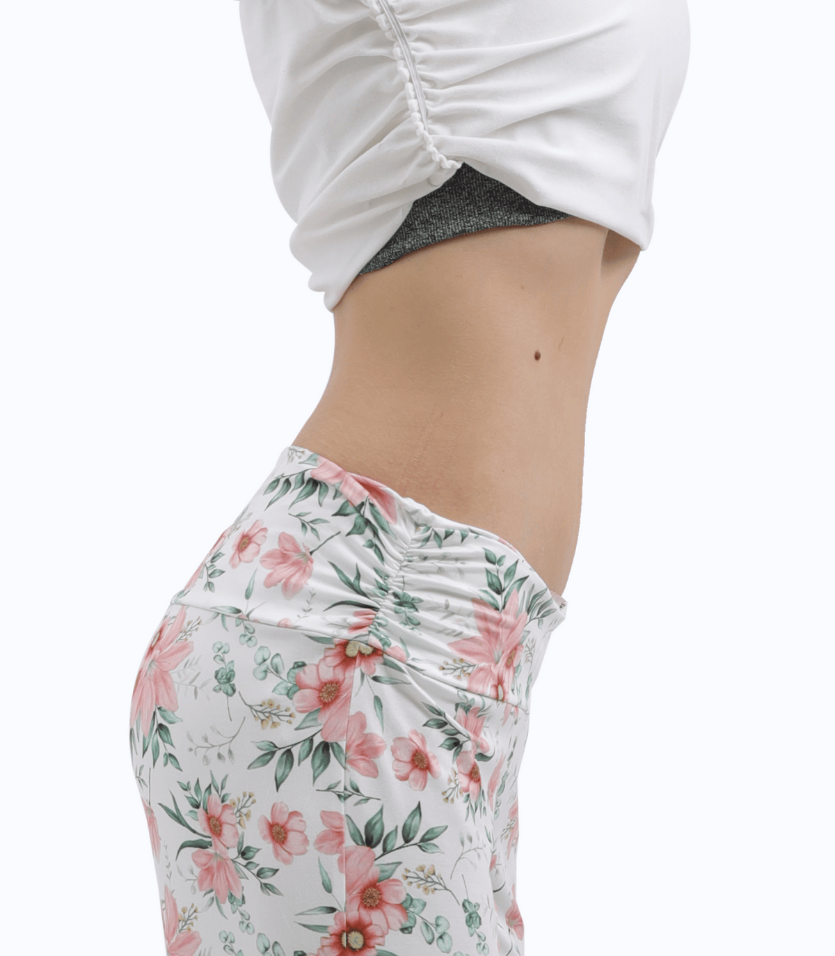 Below Bump Maternity Postpartum Pajama Pants (Floral)