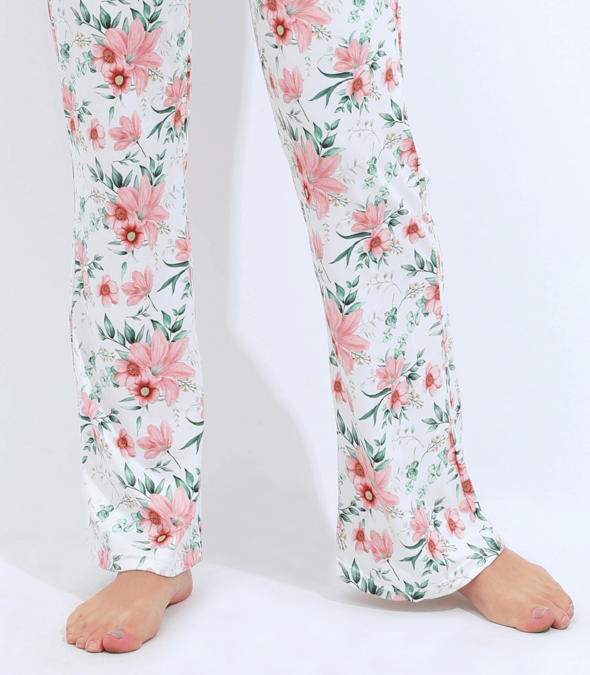 Below Bump Maternity Postpartum Pajama Pants (Floral)