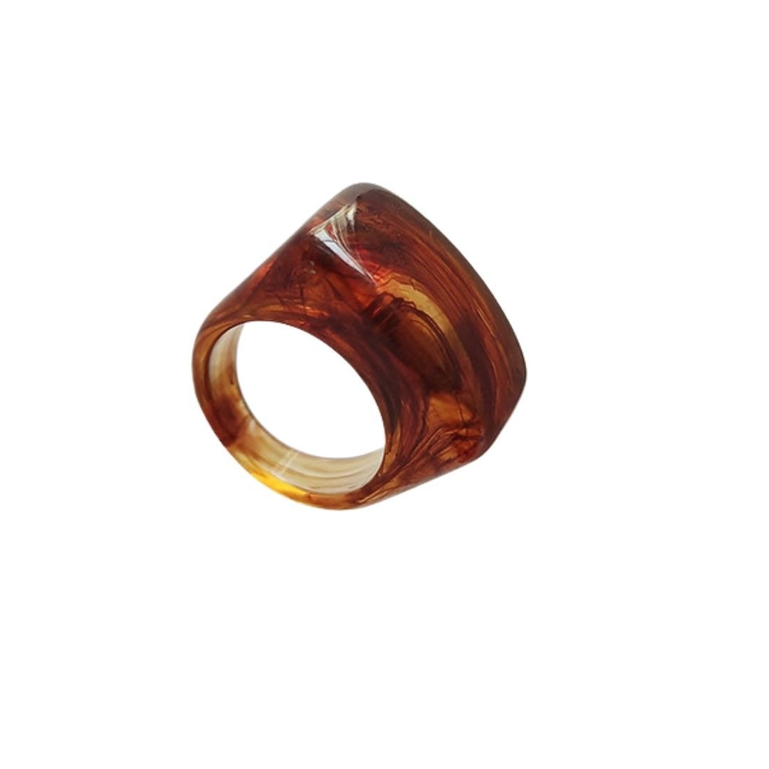 Resin Swirl Statement Ring (7 Colorways)