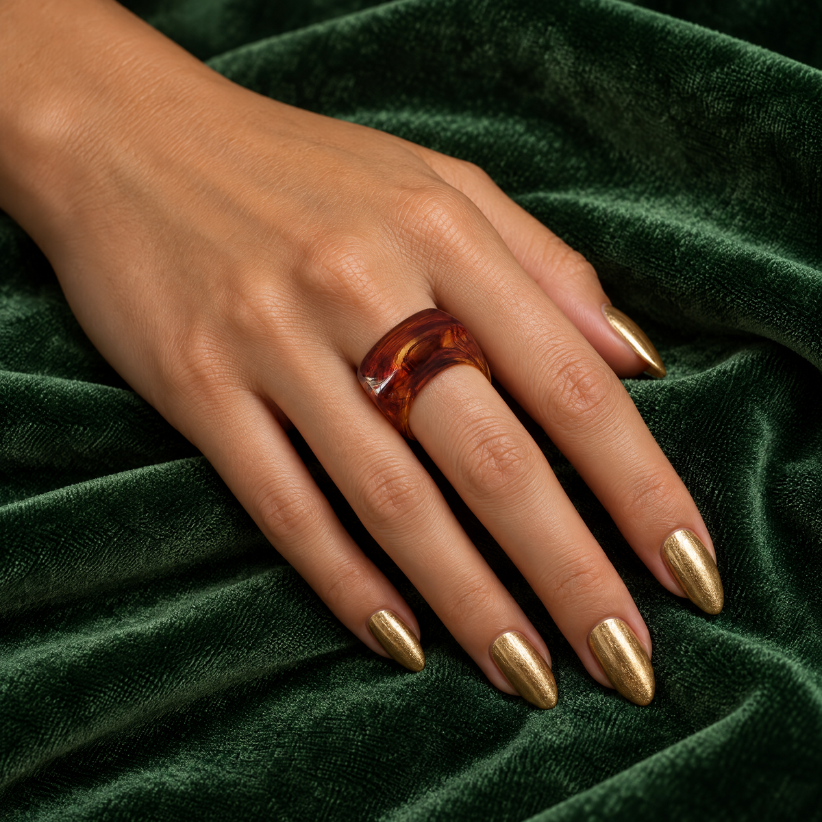 Resin Swirl Statement Ring (7 Colorways)