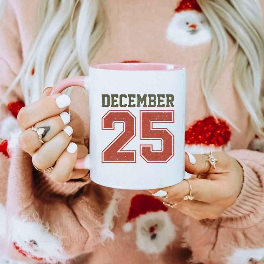 Retro Christmas Holiday Coffee Mug β Festive Vintage December 25