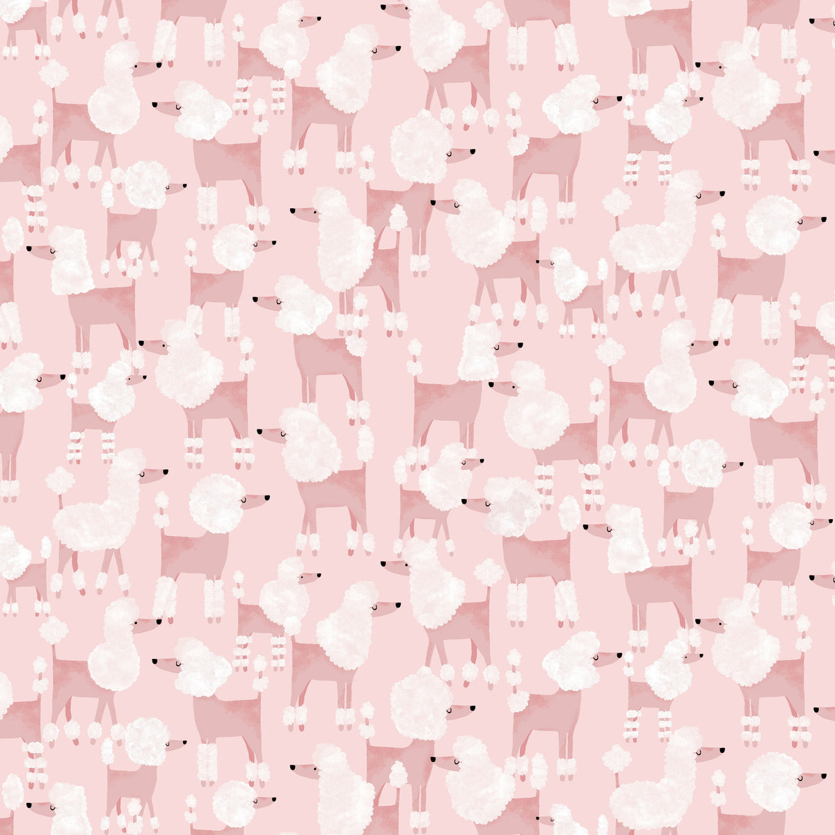 Pink Poodles Fit & Flare Dress