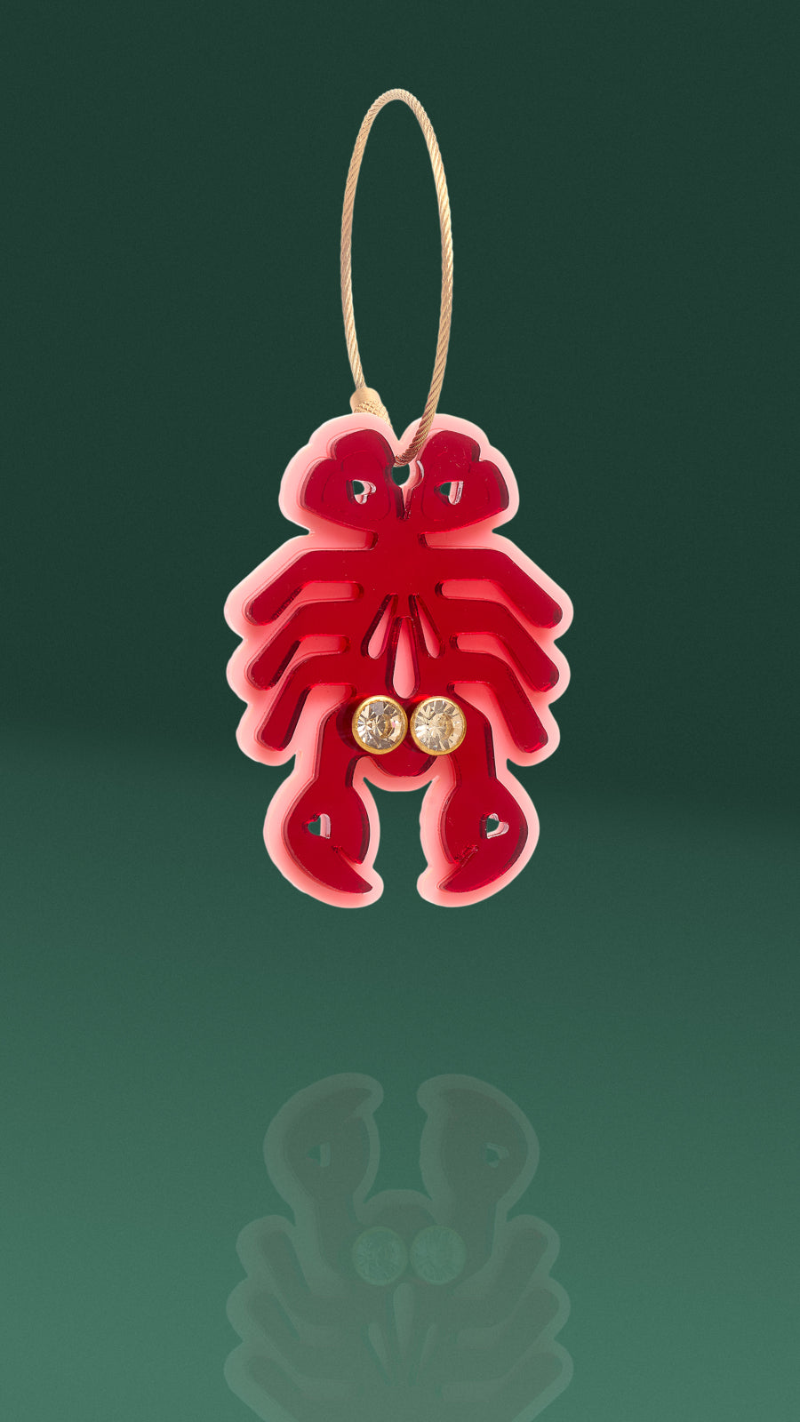 Lobster Keychain + Purse Charm
