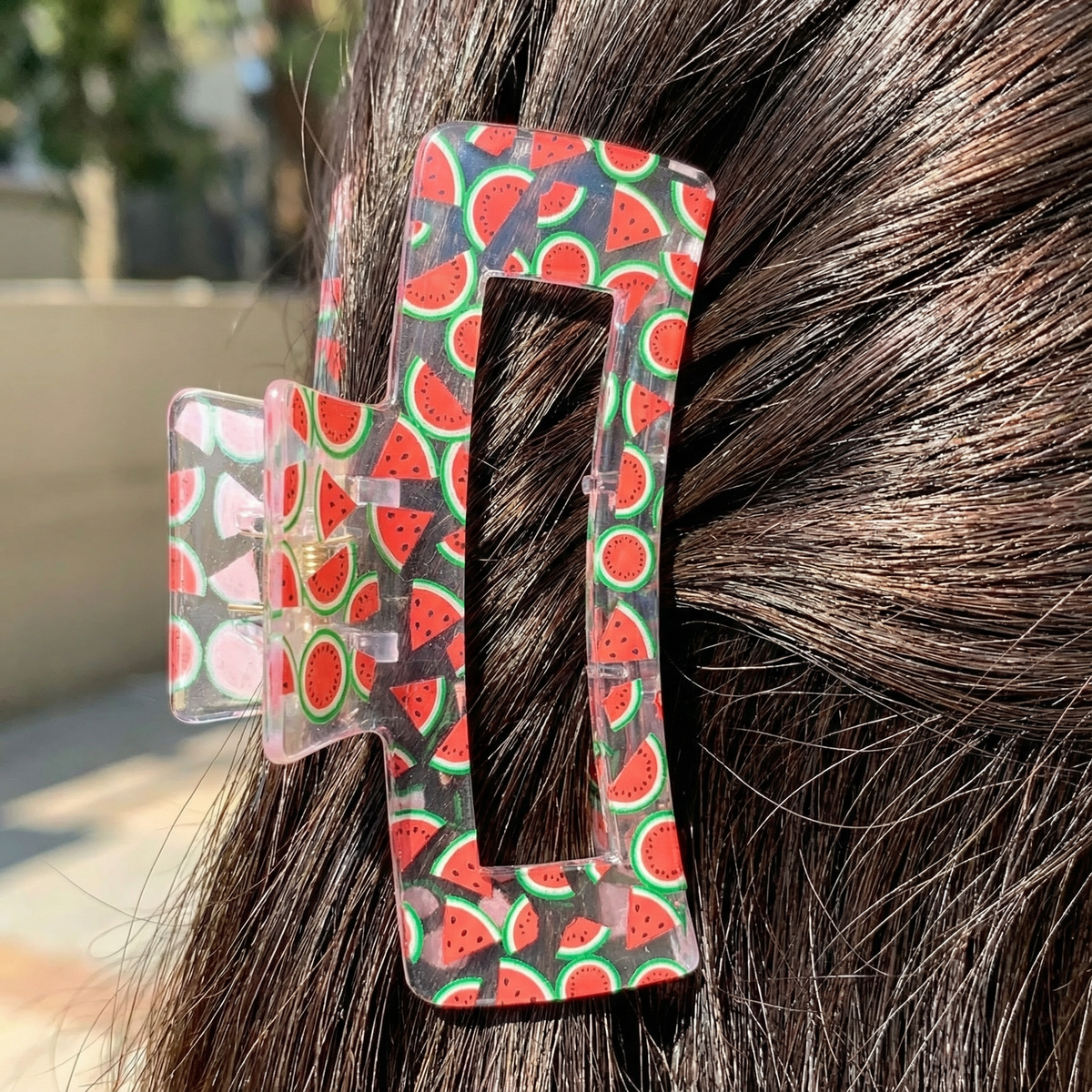 Velvet Claws The Crystal Hair Claw in Watermelon