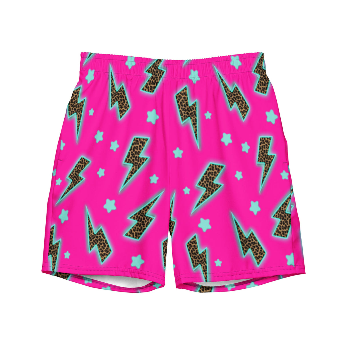 Baha Ranch Yeehaw Leopard Lightning Men's Swim Trunks