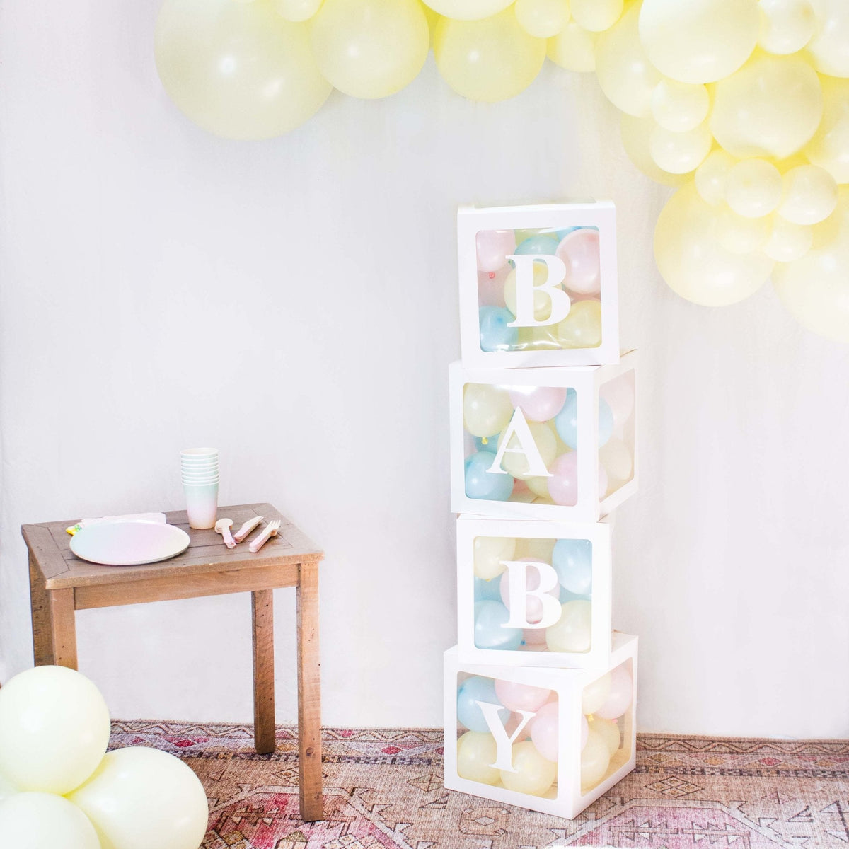 Baby Shower Balloon Blocks