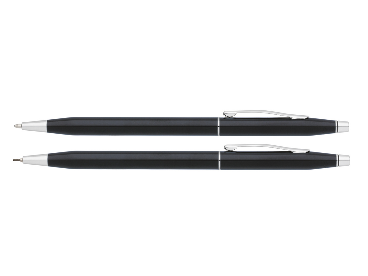 Classic Century® Black Lacquer Pen and Pencil Set