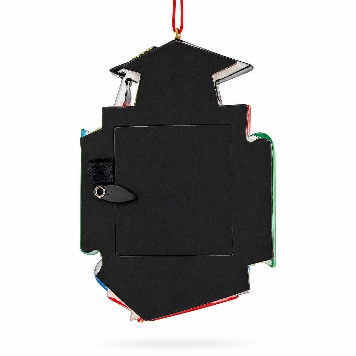 Graduation Cap Diploma and Books Picture Frame Resin Christmas Ornament