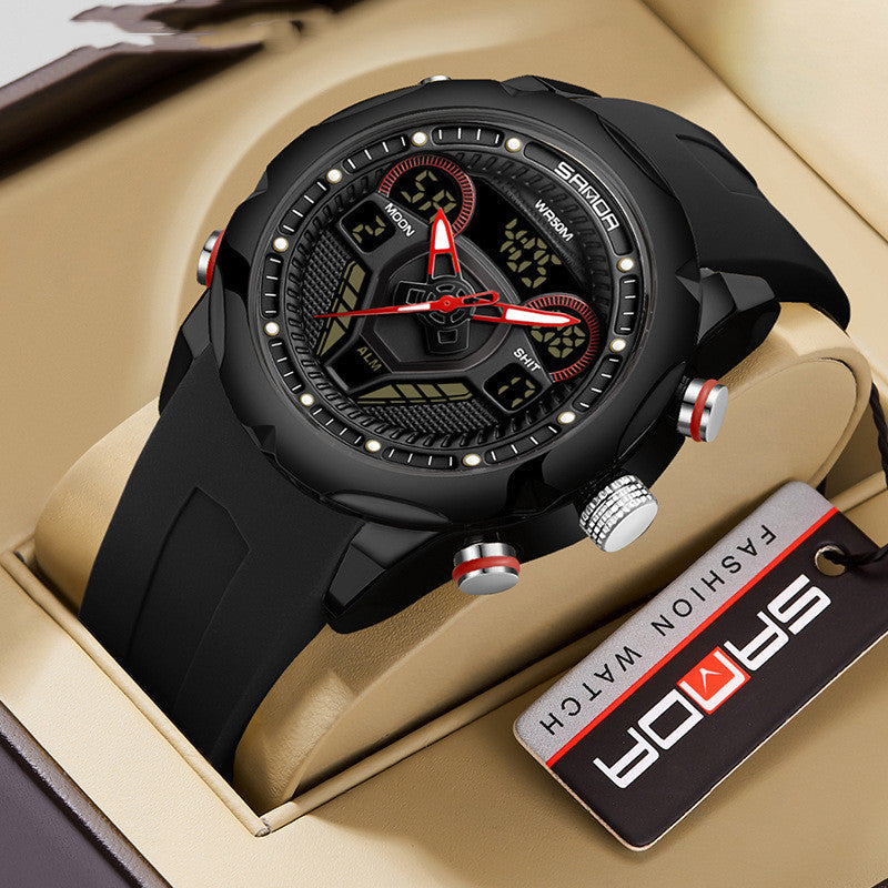 Mens Watch Fashionable Luminous Waterproof Alarm Clock Electronic