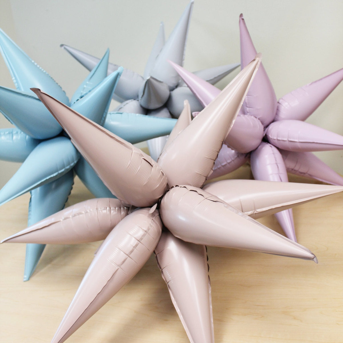 Pastel Blue Starburst Balloon