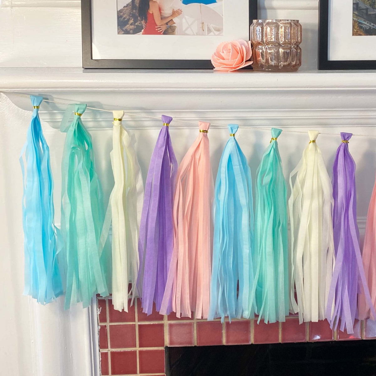 Pastel Rainbow Tassel Tail