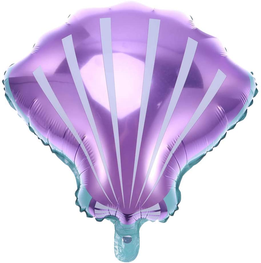 Pink & Purple Seashell Foil Balloons – 2 Pack | Ellie’s Party Supply