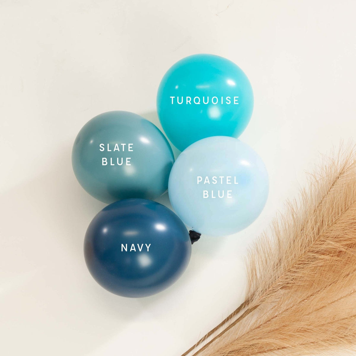 Premium Slate Blue Latex Balloon Cluster (5", 11” and 17”)